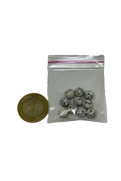 eHediyecim Havlit - Ceyd Sphere Cut Φυσική Πέτρα - 8 mm - 20 Τεμάχια