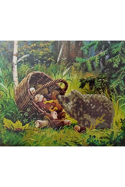 MENTAŞ Boncuklu Taşlı Mozaik Elmas Goblen Pano Tablo Resim Puzzle Dıamond Paıntıng 21x25 Çocuklar Için