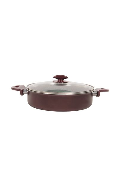 Mehtap Claret Red Series Shallow Pot 30 Cm
