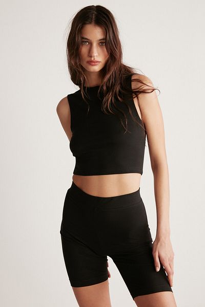 GRIMELANGE Isabel Crop Slim μαύρο σώμα