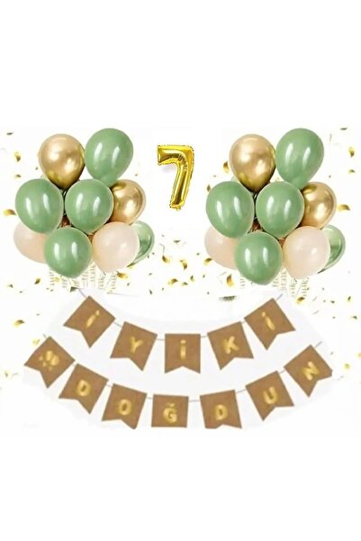 Mini Parti Mini Party Store Yaş Kraft Gold Varaklı Iyi Ki Doğdun Banner Krom ...