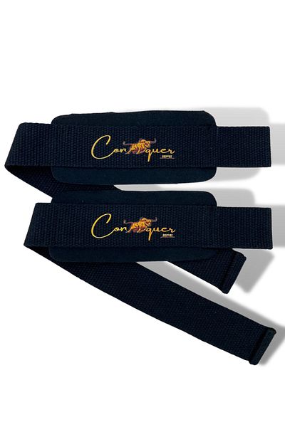 DSport Weight Lifting Strap Wrist Strap Fitness Crossfit Weightlifting Strap / Lifting Straps - Black