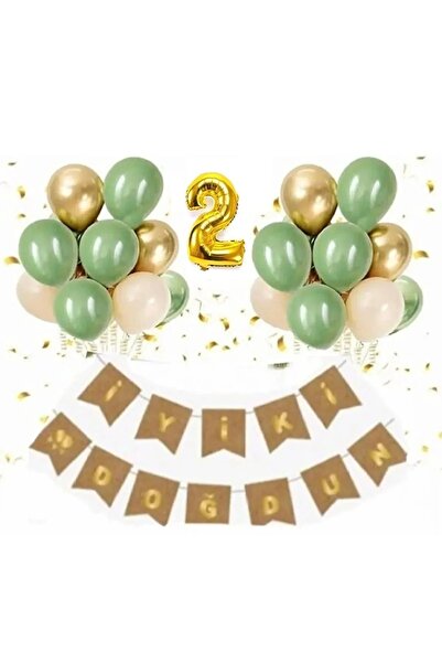 Mini Parti Mini Party Store Yaş Kraft Gold Varaklı Iyi Ki Doğdun Banner Krom ...