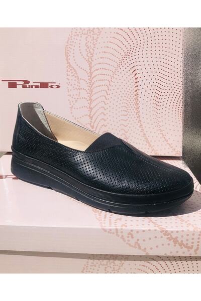 PUNTO Arme Cıty Ac315086 Hakiki Deri Tam Ortapedik Esnek Yumuşak Günlük Babet