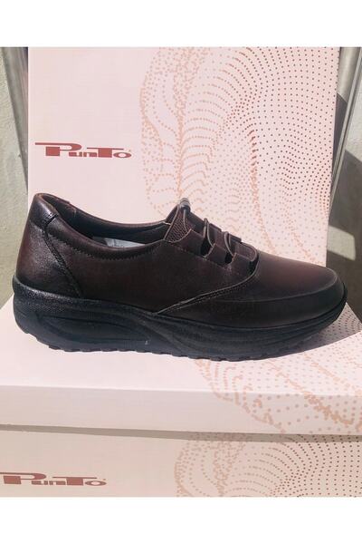 PUNTO Arme Cıty Ac415955 Hakiki Deri Tam Otapedik Önü Lastikli Esnek Babet