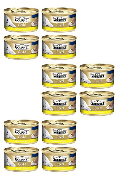 12 Adet Gourmet Gold Kıyılmış Tavuk 85 Gr