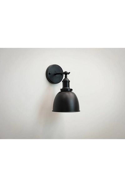RİOLİGHT Retro 1, Rustic, Vintage Black Articulated Movable Head 1xe27 Metal Wall Sconce with Lampholder