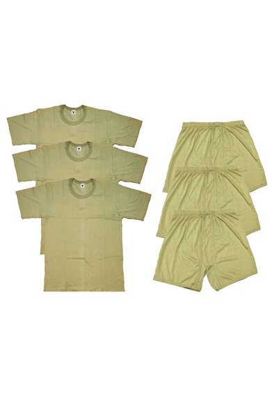 Umut Askeri Giyim 3-Piece Soldier Set Soldier Undershirt and Boxer 3-Piece So...