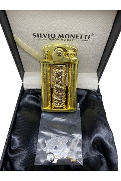 Silvio Monetti Antik Sarı Benizinli Çakmak 109152