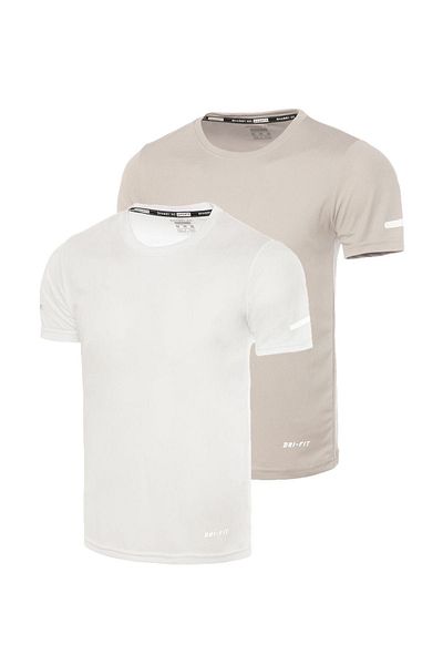 GHASSY CO. Men's 2 Pack Dry Fit Athletic Moisture Wicking Casual Sports Tshirt