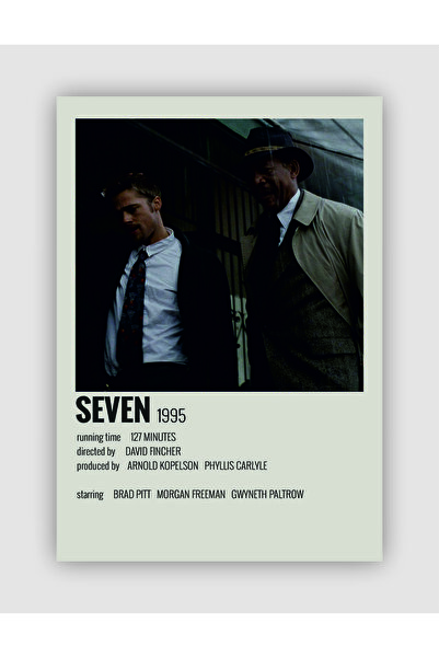 fırsatlar diyarı Seven Film Info Card Bilgi Kartı Duvar Posteri