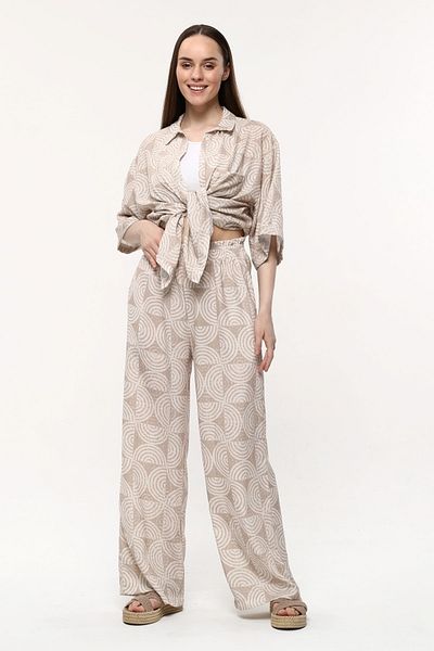 Bolder Панталон Dela Linen Mink с шарка