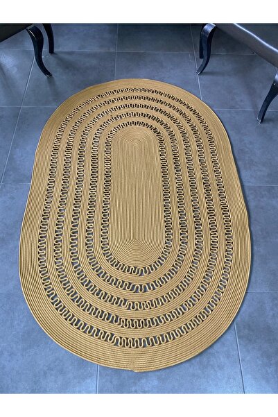 MaVaux Kopya - Eno Hasır Yuvarlak Dekoratif Jüt