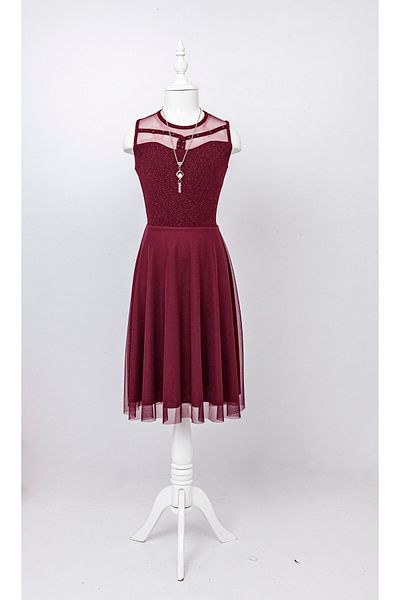 RAMON&ARTOS Degaje Tulle Pearl Glitter Detaliu Rochie Fata Absolventa