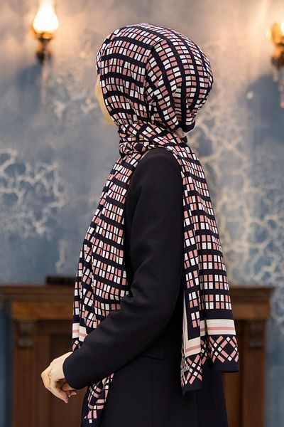 Vissona Γυναικεία Luxury Medina Silk Shawl Powder-9