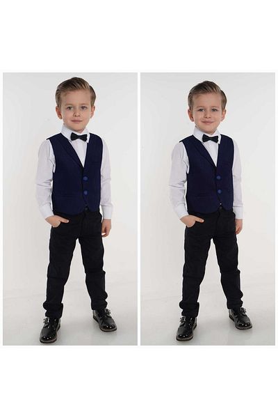 Doradino Tuxedo Vest Suit Gabardine Trousers