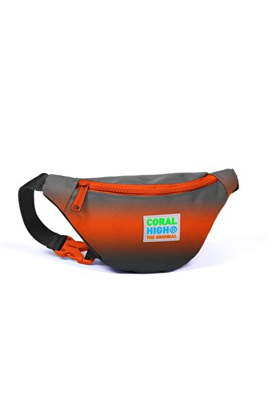 Coral High Gray and Orange Colored Waist Bag for Kids - 12620