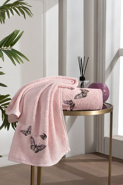 Tanem Home Σετ γυναικείο μπουρνούζι 3 τεμαχίων από 100% βαμβάκι |   Σετ μπουρνούζι |   Σετ προίκας