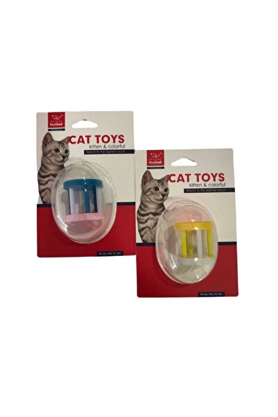 Nunbell Kedi Oyuncağı Plastik Zilli Silindir 6 Cm