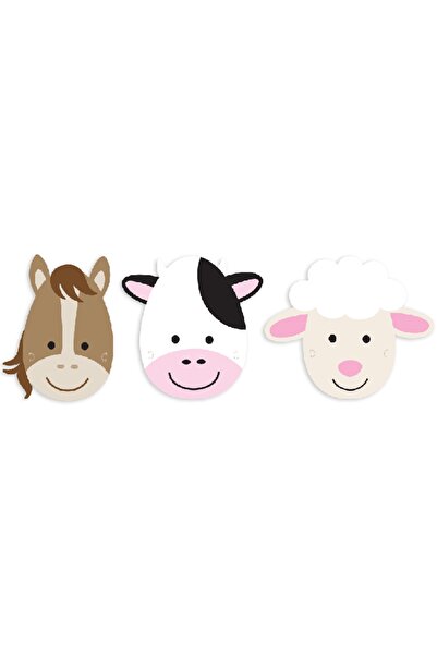 kidspartim Mască pentru animale de fermă 6 buc