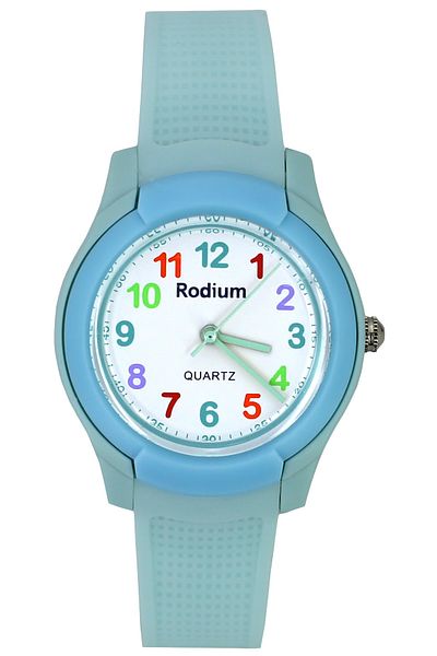sezerekspres Children's Wristwatch Waterproof Rodium Analaog (8817)-(water green)