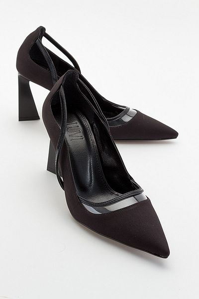 LuviShoes لوبيز المرأة السوداء الكعب العالي