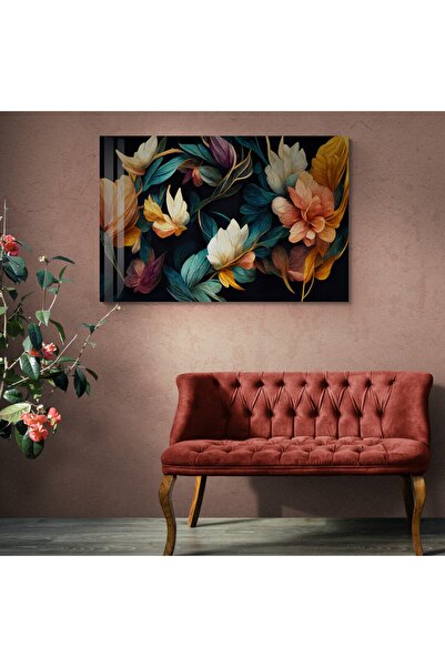 TekTablo Çiçekler Cam Tablo