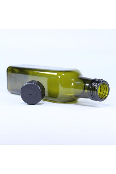İzorya Olive Oil Bottle Oil Pot Sauce Bottle Vinegar 250 Ml Dark Green Marasca
