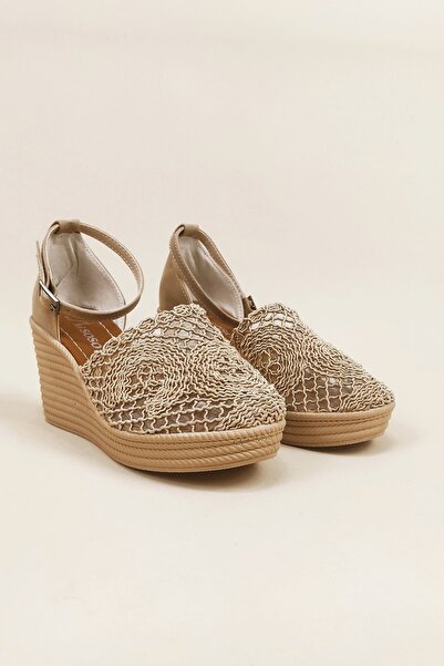Aleza Shoes Wedge Heel Braided Shoes