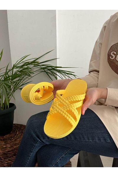 Behtah Kundura Soft Flexible Airblow Bathroom Balcony Beach Street Slippers with Non-Slip Sole