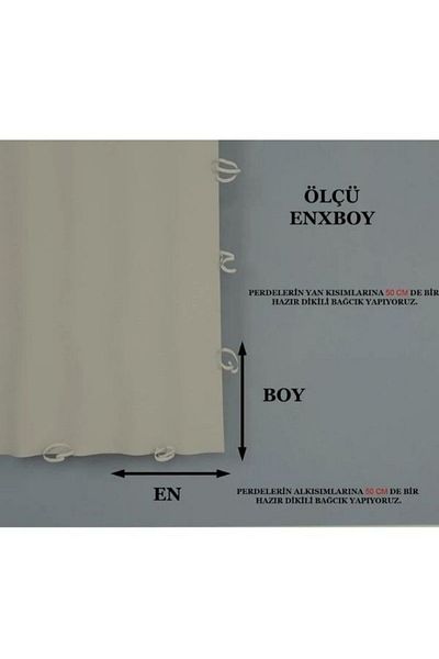 DEVRİM OLİVYA TEKSTİL Luxury Custom Sewing 1stClass Revolution Olivya Tarpaulin Balcony Curtain - cornice - laced - Brown Cream