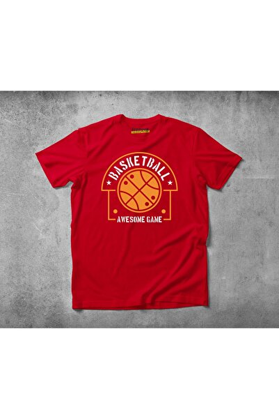 Freeyez Awesome Basketball Unisex Pamuklu Penye T-shirt