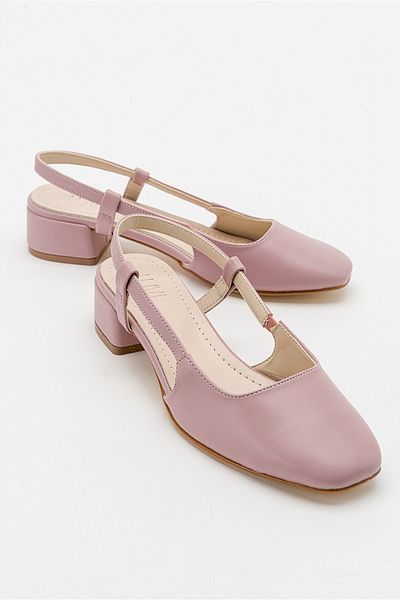 LuviShoes 66 Жіночі босоніжки на підборах зі шкіри Gul Kurusu