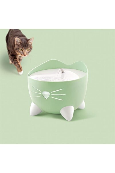 Catit Pixi Fountain Led Seviye Göstergeli Otomatik Kedi Su Sebili Yeşil 2 Lt