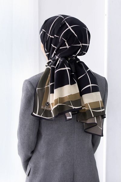 Vissona Γυναικείο σάλι πολυτελείας Medina Silk Beige-4