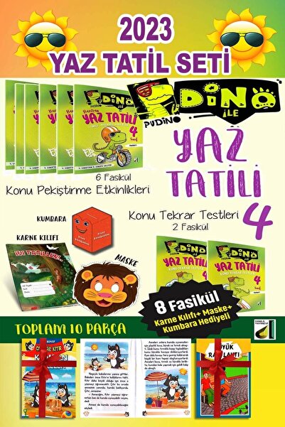 Damla Yayınları 4. Sınıf 2023 Yaz Tatil Kitabı Seti Ve 2 Li Hikaye