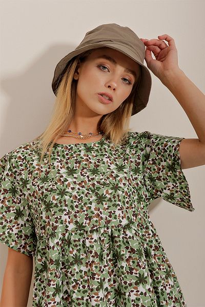 Trend Alaçatı Stili Cap - Khaki - Casual
