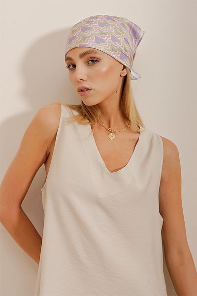 Trend Alaçatı Stili Bandana - Green - Casual
