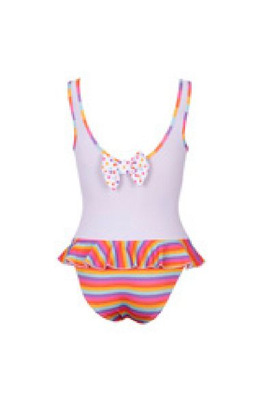 Kom Costum de baie pentru fetiță cu imprimeu unicorn - cu volant