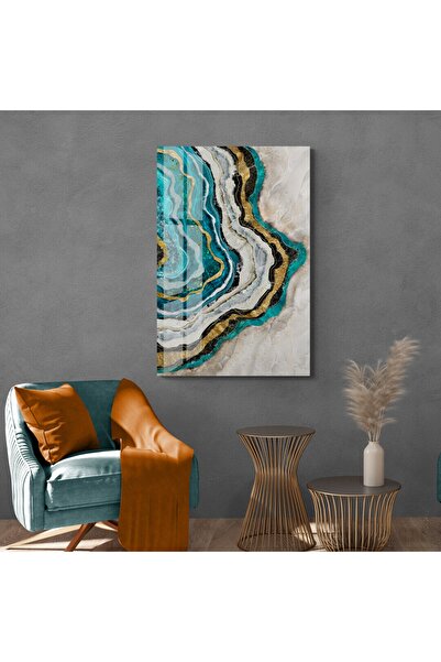 TekTablo Soyut Cam Tablo