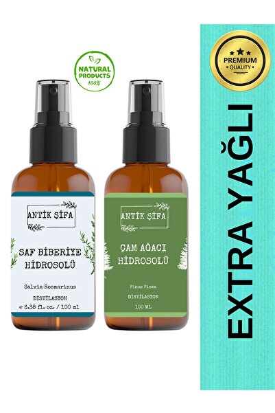 Antik Şifa Biberiye Suyu Ve Çam Ağacı Suyu Seti - Pürüzsüzlük Hidrosolü Seti ...