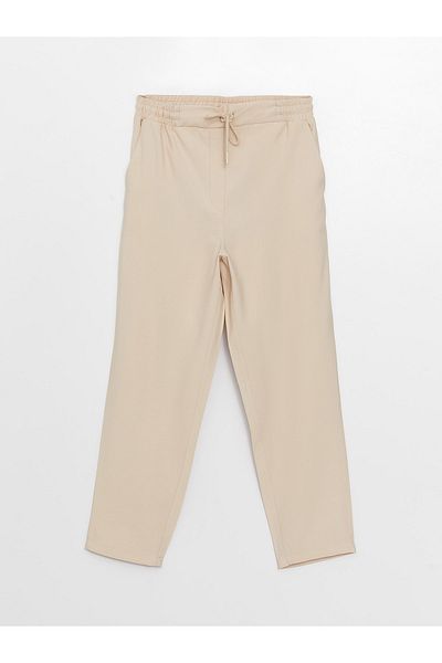 LC Waikiki Gerade Damenhose mit elastischem Bund