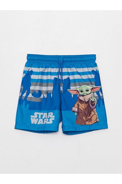 LC Waikiki Pantaloni scurți de mare cu imprimeu Star Wars pentru băieți