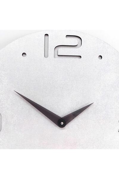 CajuArt Large Modern Wooden Gray Design Home Office Wall Clock