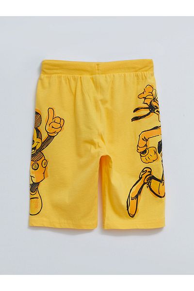 LC Waikiki Jungen-Shorts mit Mickey-Mouse-Aufdruck und elastischer Taille