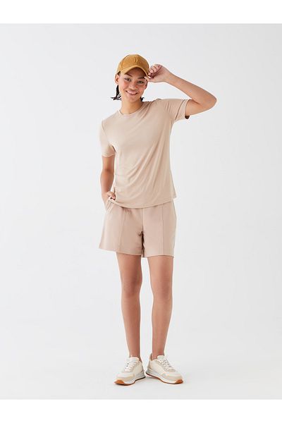 LC Waikiki Bequeme, geformte Damenshorts mit elastischem Bund