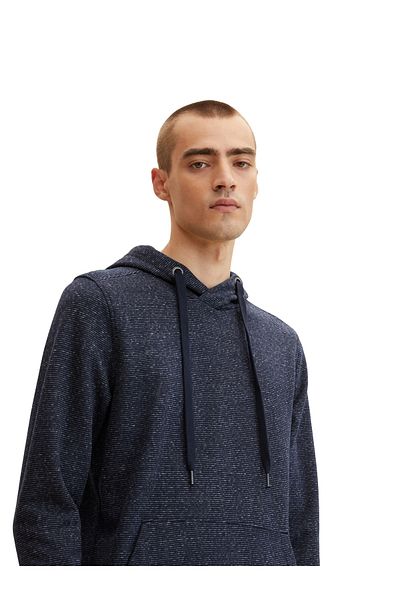 Tom Tailor Kapuzensweatshirt Hoody mit Kapuze und Streifen