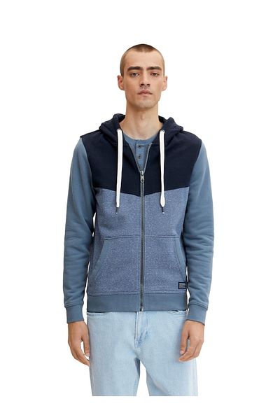 Tom Tailor Kapuzensweatjacke Color Blocking Zip Hoody mit Kapuze