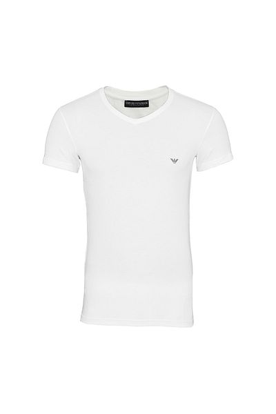 Emporio Armani Shirt T-Shirt mit V-Ausschnitt Kurzarm