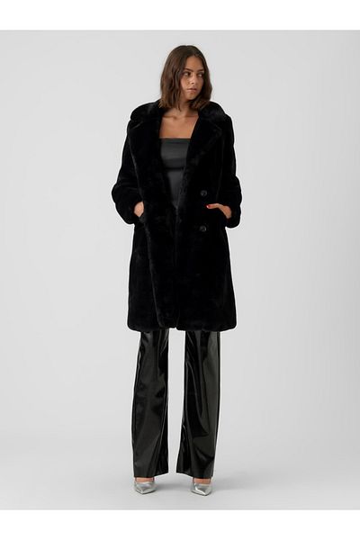 Vero Moda Mantel - Schwarz - Basic